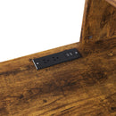 Computer Desk With 4 In 1 Socket & 3 Drawers, 4 Tier Shelves