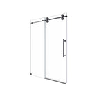Frameless Single Sliding Shower Door With Clear Tempered Glass