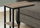 Accent Table, C - Shaped, Marble Look Contemporary & Modern Convenient Design