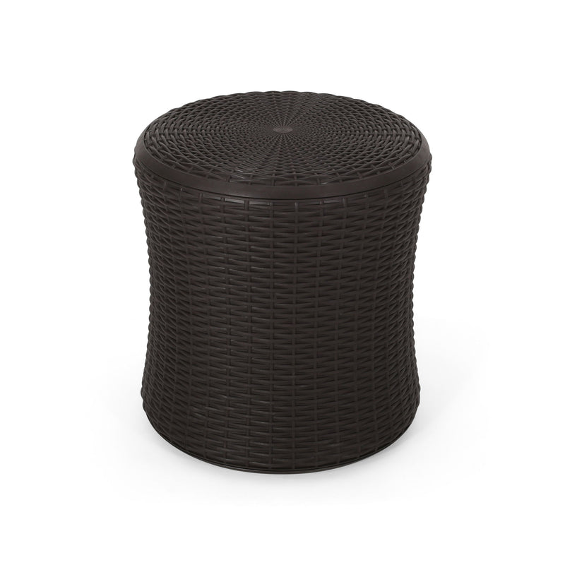 Olivo - Patio Table Outdoor Side Table - Dark Brown