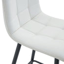 Bar Chair Set Comfortable With Metal Legs And Ergonomic Design