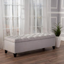 Glouster - Storage Ottoman - Light Gray