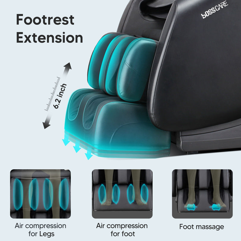 Bosscare - 2023 New Massage Full Body Chairs With Ai Voice, App Control Zero Gravity Shiatsu Recliner Massage Chair