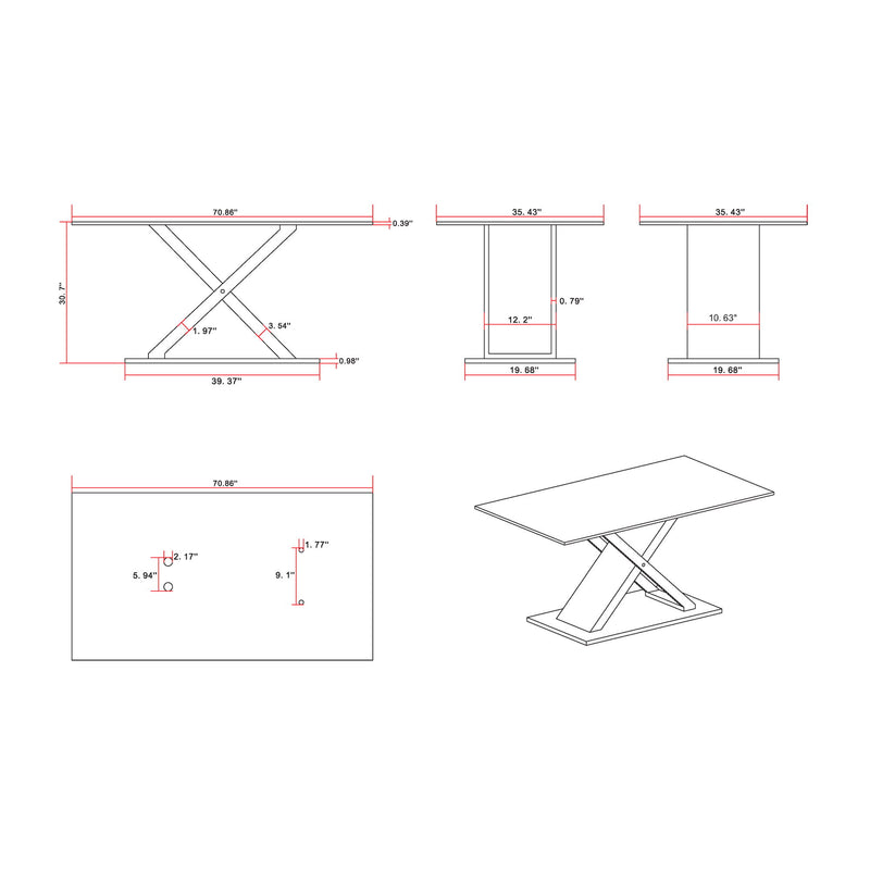 Gwen - Dining Table - Marble