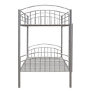 Twin Over Twin Metal Bunk Bed,Divided into Two Beds(Silver){OLD SKU:MF280424AAN}