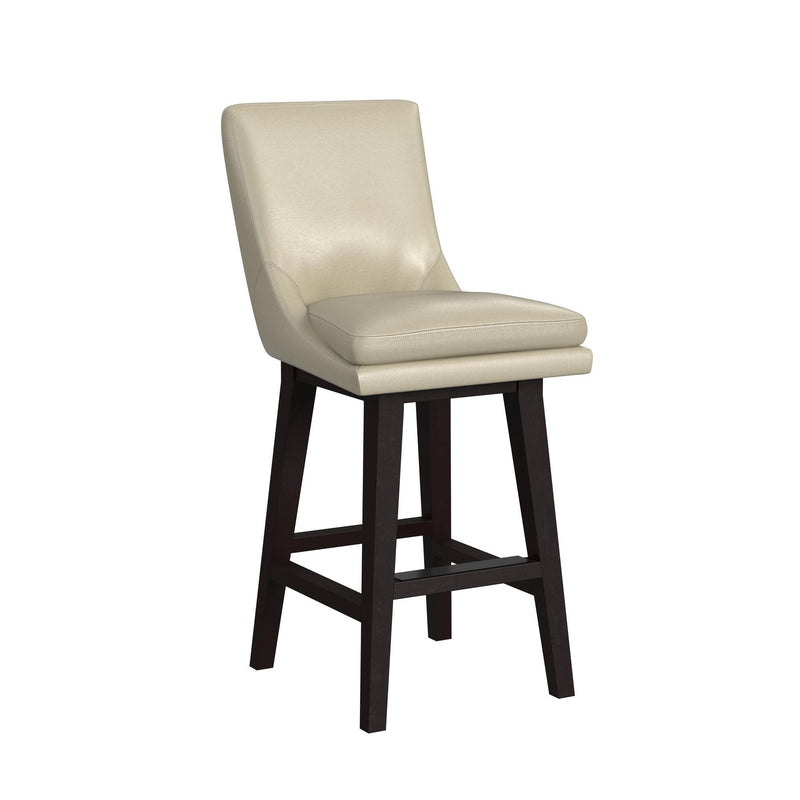 Villanova - PU Swivel Bar Stool (Set of 2) - Espresso / Beige