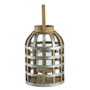 Decorative Lantern With Handle, Wooden Lantern For Indoor Outdoor, Home Garden Wedding