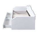 Upholstered Daybed With LED Lights And 2 Drawersme