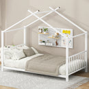 Metal House Platform Bed With Modern Design And Durable Frame