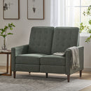Manville - Contemporary Tufted Loveseat Pushback Recliner