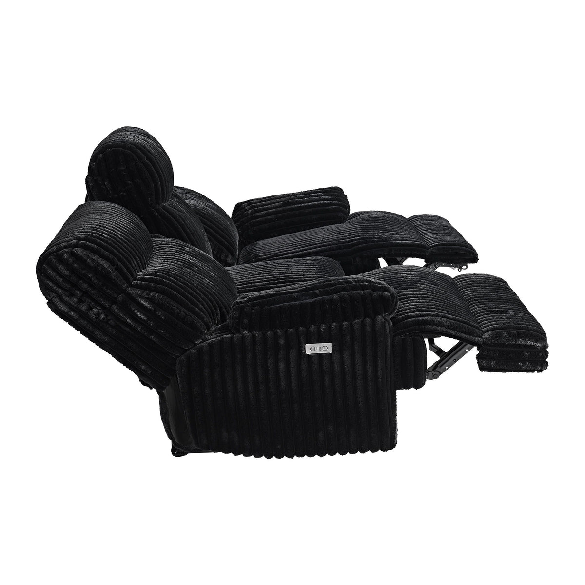 Admiral Motion Sofa in Black by Elements International, view 3