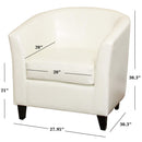 Zenithon - Upholstered Club Chair With Rounded Back