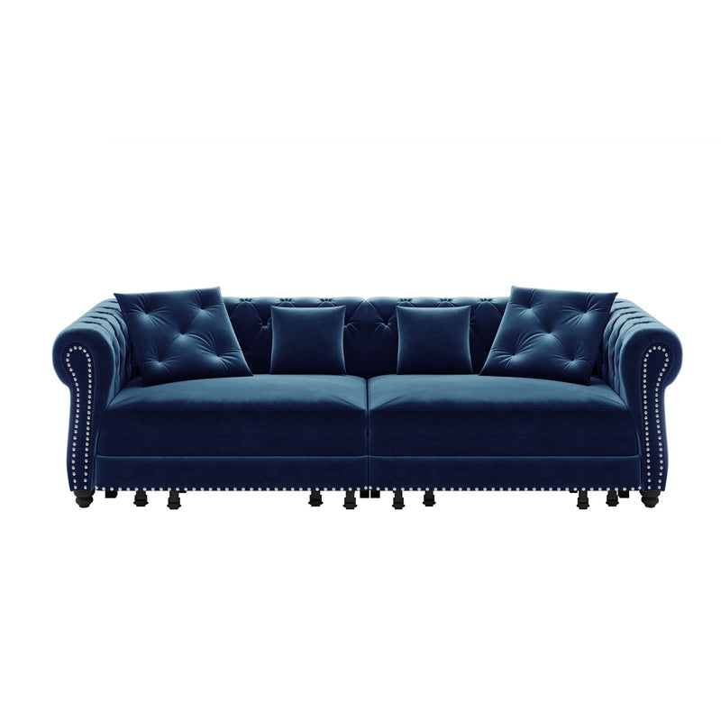 3 In 1 Pull Out Convertible Sleeper Sofa Bed