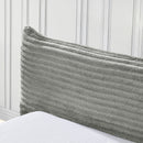 Modern Upholstered Bed Frame With Curved Headboard
