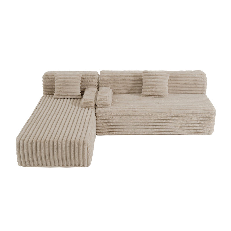 Cloud Sectional Sofa Upholstered Couch Free Combined Sofa