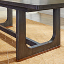 Waterfall - Rectangular Dining Table - Deep Ebony