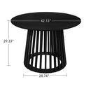 Modern Round Coffee Table With Grille Moldin