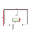 Outdoor Wicker Sectional With Weather Resistant Cushions And Table