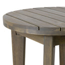 Outdoor Acacia Wood Side Table With Weather Resistance