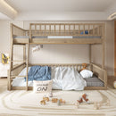Bunk Bed With Ladder And Guardrails