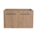 Modern Floating Bathroom Vanity With Resin Sink, Soft Close Doors