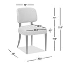 Harriet - Split Back Upholstered Dining Side Chair (Set of 2) - Merino Gray