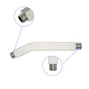 Elegant 6" Shower Arm With Flange, Stainless Steel Construction For Rain Shower Heads