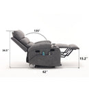 Cozy Electric Power Lift Recliner Chair Sofa For Elderly With Vibration Massage And Lumbar Heat