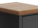 Essex - Chairside Table - Black, Whiskey