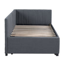 Upholstered Daybed, Sofa Bed Frame, No Box Spring Needed