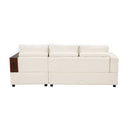 Sectional Sofa Upholstered Sofa Couch With Reversible Armrests For Living Room