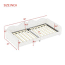 Upholstered Daybed, Sherpa Fabric Sofabed With Cloud-Shaped Backrest