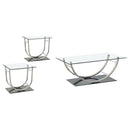 Danville - Glass Top Coffee Table Set