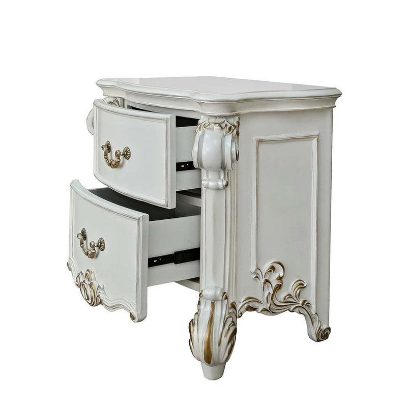 Vendom - Nightstand - Antique Pearl Finish