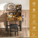 Makeup Vanity Table With LED Lights, 3 Color Options, Power Outlet