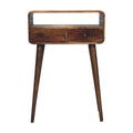 Solid Wood Curved Console Table