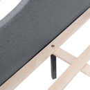 Full Size Vintage Upholstery Daybed with Button Tufted Backrest, Gray