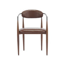 Modern Luxe Dining Arm Chair Set With Upholstery