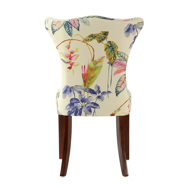 Paradise - Upholstered Accent Chair Printed On - Off-White Floral