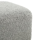 Contemporary Ottoman With Foam Cushion And Durable Upholstery
