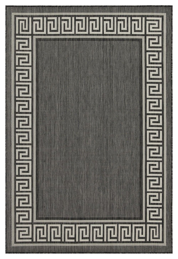 Sunshine - 5'3" X 7'3" Polypropylene Indoor, Outdoor Area Rug - Anthracite