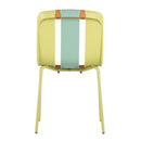 Modern Striped Blocking Single Chairs, Waterproof And Fade Resistant (Set of 4)