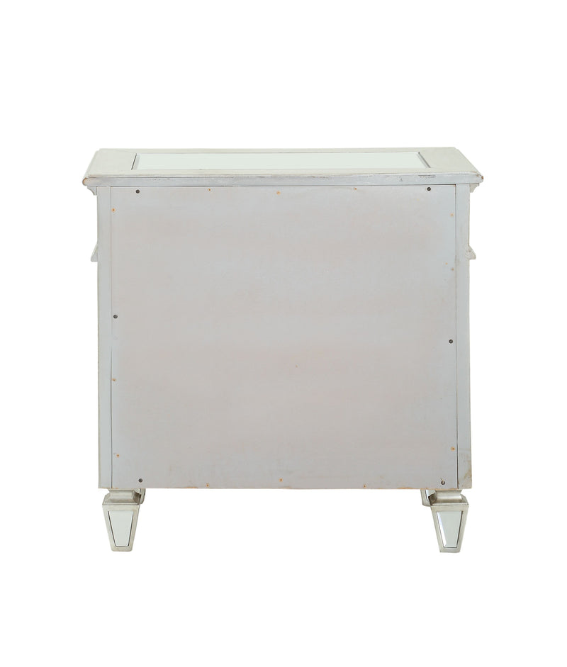 Varian - Mirrored Nightstand - Silver