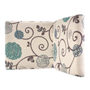 Contemporary Dining Chair Set With Rubberwood Legs - White / Blue