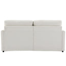Cozy Upholstered Plush Cushion Loveseat Sofa For Living Room
