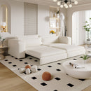 Sleeper Pull Out Sofa Bed, 3 In 1 Convertible Chaise Lounge