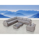 Outdoor Wicker Conversation Set With Cushions, All Weather