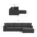 Charlie - Upholstered Deep Seater Sectional Sofa