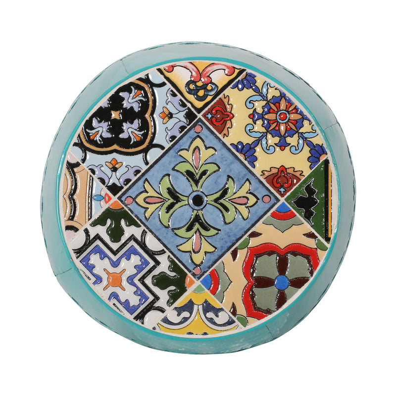 Roswell - Outdoor Side Table With Mosaic Tile Top