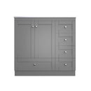 Shaker Free Standing Bathroom Vanity Cabinet With Sink, Soft Close Drawers, Soft Close Doors
